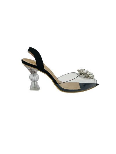 Golden Flora Heels