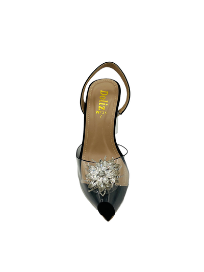 Golden Flora Heels