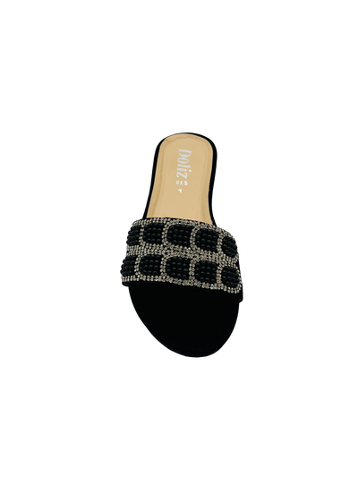 Flats-Beaded Gold