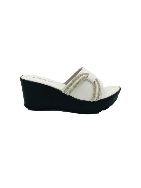 Black Sparkle Wedges Doliz