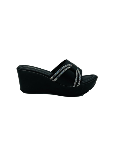 Black Sparkle Wedges
